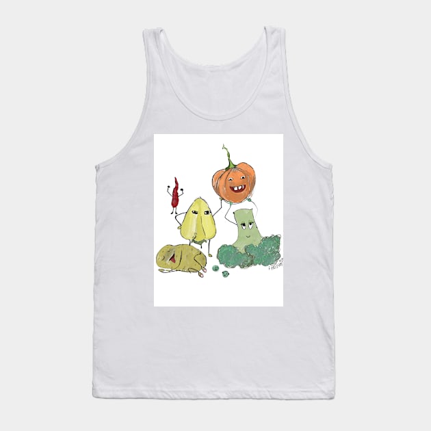 Vegetables funny cartoon style Tank Top by Mishka Barbie